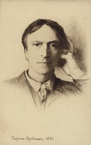 Autoportret brytyjskiego artysty Huberta Herkomer autorstwa Hubert von Herkomer