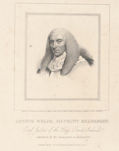 Arthur Wolfe, wicehrabia Killwarden, grawerowane przez G. Robinsona