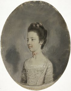 Popiersie portretowe damy autorstwa Hugh Douglas Hamilton