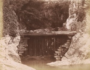 Zapora młyńska, 1855 (zdjęcie) autorstwa Hugh Owen