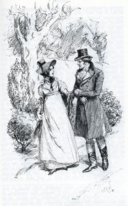 „Emma i pan Knightley” (ilustracja) autorstwa Hugh Thomson