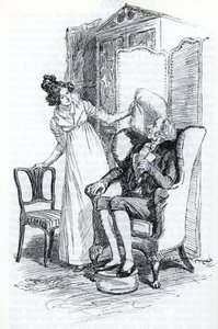 „Emma i pan Knightley” (ilustracja) autorstwa Hugh Thomson