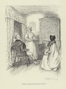 Ilustracja do Amosa Bartona autorstwa George Eliot autorstwa Hugh Thomson