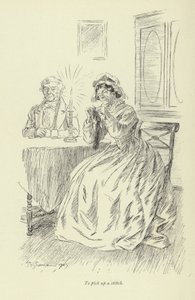 Ilustracja do Amosa Bartona autorstwa George Eliot autorstwa Hugh Thomson