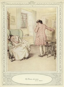 Ilustracja do książki Goldsmitha "She Stoops to Conquer".