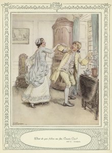 Ilustracja do złotnika Ona pochyla się, by podbić