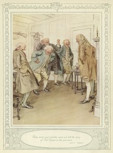 Ilustracja do złotnika Ona pochyla się, by podbić