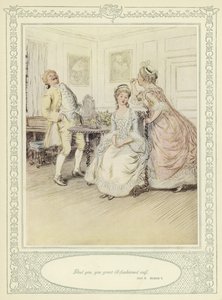 Ilustracja do złotnika Ona pochyla się, by podbić