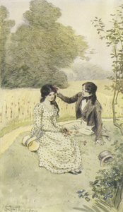Ilustracja do Janets Repentance autorstwa George Eliot autorstwa Hugh Thomson