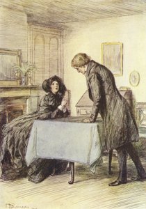 Ilustracja do Janets Repentance autorstwa George Eliot autorstwa Hugh Thomson