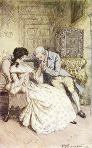 Ilustracja do historii miłosnej pana Gilfilsa autorstwa George