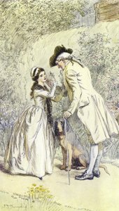 Ilustracja do historii miłosnej pana Gilfilsa autorstwa George