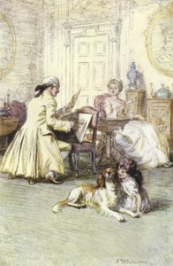 Ilustracja do historii miłosnej pana Gilfilsa autorstwa George