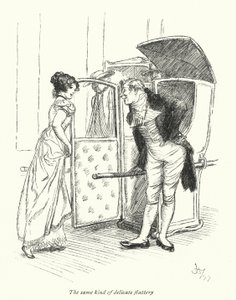 Ilustracja do opactwa Northanger autorstwa Jane Austen (lito) autorstwa Hugh Thomson
