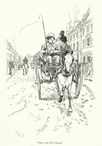Ilustracja do opactwa Northanger autorstwa Jane Austen (lito) autorstwa Hugh Thomson