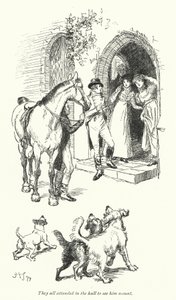 Ilustracja do opactwa Northanger autorstwa Jane Austen (lito) autorstwa Hugh Thomson