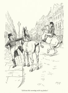 Ilustracja do opactwa Northanger autorstwa Jane Austen (lito) autorstwa Hugh Thomson
