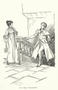 Ilustracja do opactwa Northanger autorstwa Jane Austen (lito) autorstwa Hugh Thomson