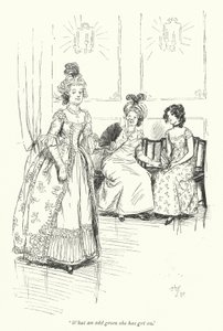 Ilustracja do opactwa Northanger autorstwa Jane Austen (lito) autorstwa Hugh Thomson