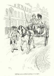 Ilustracja do opactwa Northanger autorstwa Jane Austen (lito) autorstwa Hugh Thomson