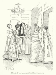 Ilustracja do perswazji autorstwa Jane Austen (lito) autorstwa Hugh Thomson