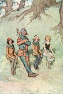 Ilustracja do Szekspira, tak jak lubisz autorstwa Hugh Thomson