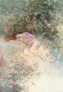 Ilustracja do Szekspira, tak jak lubisz autorstwa Hugh Thomson