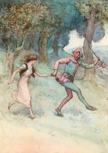 Ilustracja do Szekspira, tak jak lubisz autorstwa Hugh Thomson