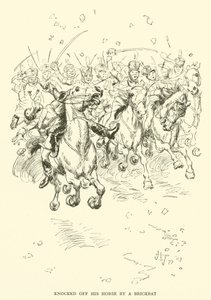 Powalony konia przez Brickbata (rycina) autorstwa Hugh Thomson