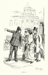Londyn: Sightseers (kolorowa litografia) autorstwa Hugh Thomson