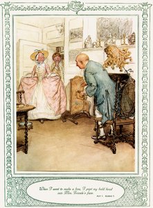 Sztuka Olivera Goldsmitha She Stoops to Conquer autorstwa Hugh Thomson