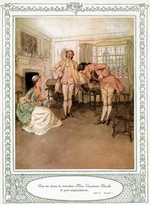 Sztuka Olivera Goldsmitha She Stoops to Conquer autorstwa Hugh Thomson