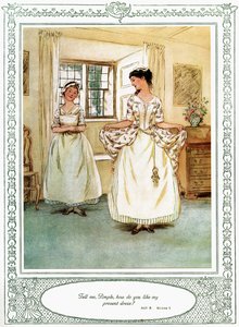 Sztuka Olivera Goldsmitha She Stoops to Conquer autorstwa Hugh Thomson