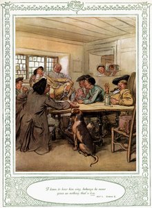 Sztuka Olivera Goldsmitha She Stoops to Conquer autorstwa Hugh Thomson