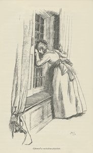Otworzył okiennicę, 1896 autorstwa Hugh Thomson