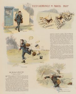 Red Herrings by Parcel Post (chromolitho) autorstwa Hugh Thomson
