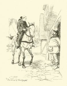 Przybycie Johna Lydgate (lito) autorstwa Hugh Thomson