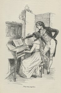 Śpiewali razem, 1896 autorstwa Hugh Thomson