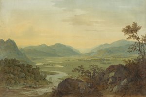 Rzeka Carne z zamku Loudoun, Ayrshire, 1804