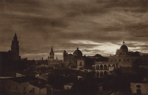 Meksyk: Cuernavaca (zdjęcie czarno-białe) autorstwa Hugo Brehme
