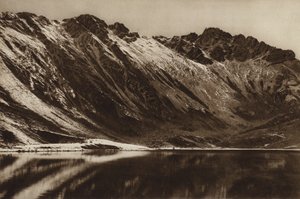Meksyk: Nevado de Toluca, Estado Mejico (zdjęcie czarno-białe) autorstwa Hugo Brehme