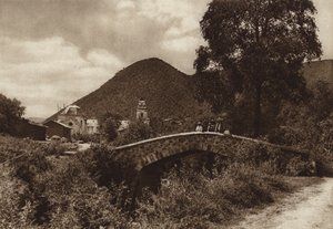 Meksyk: San Bartolito (zdjęcie czarno-białe) autorstwa Hugo Brehme