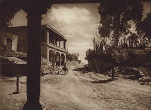 Meksyk: San Esteban, obrzeża stolicy Mejico (zdjęcie czarno-białe)