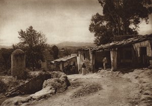 Meksyk: San Esteban, obrzeża stolicy Mejico (zdjęcie czarno-białe) autorstwa Hugo Brehme