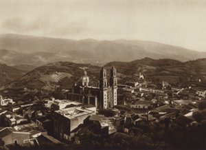 Meksyk: Taxco (zdjęcie czarno-białe) autorstwa Hugo Brehme