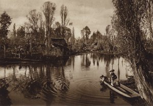 Meksyk: Tlahuac (zdjęcie czarno-białe) autorstwa Hugo Brehme