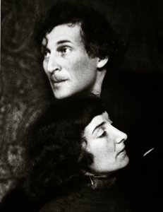Marc i Bella Chagall (zdjęcie w sepii)