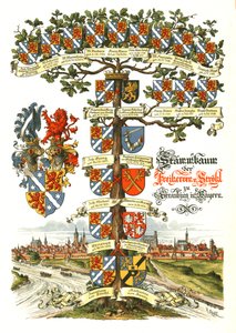 Drzewo heraldyczne Strohla autorstwa Hugo Gerard Strohl