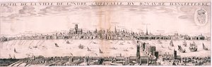 Widok Londynu od południa, 1643 autorstwa Hugue Picart