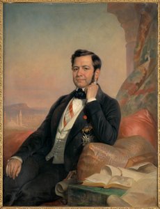 Portret Ferdynanda de Lesseps autorstwa Hugues Foureau